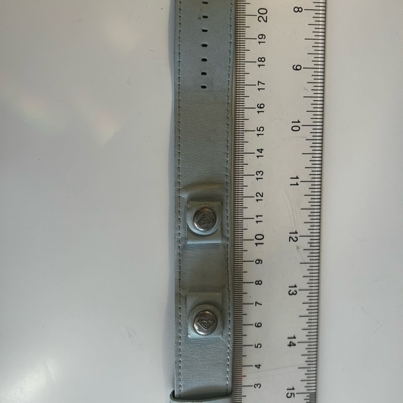 Light blue leather Roxy watch strap - Picture 3 of 4